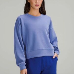 lululemon athletica Blue Crew Neck Sweater